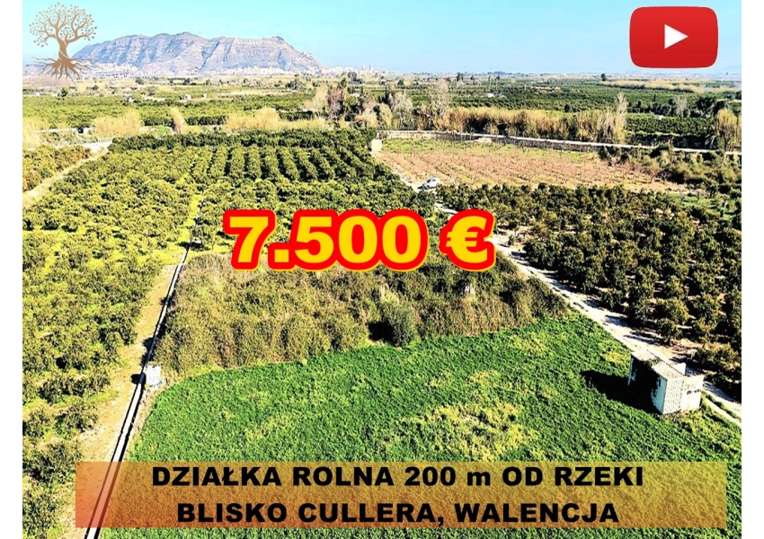 Polana idealna pod uprawy, działkę rekreacyjną blisko Cullera, Walencja
